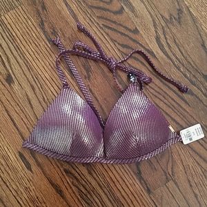 Pink Victoria's Secret pushup bikini top